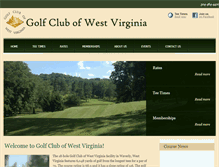 Tablet Screenshot of golfclubwv.com